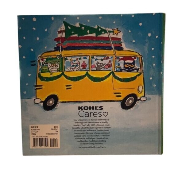 Pete The Cats 12 Groovy Days Of Christmas Hardcover Book Kimberly & James Dean - Picture 3 of 4